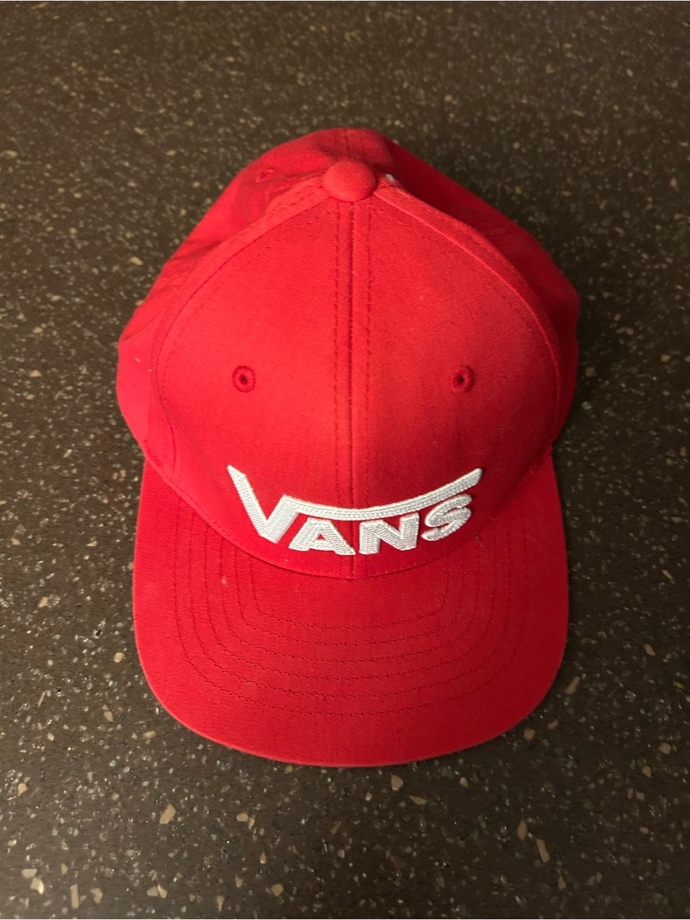 Vans Kids Red Cap with White Embroidered Logo